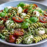 Summer Pasta Salad Pesto Mozzarella