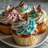 Spring Cupcakes Pastel Butterfly Buttercream