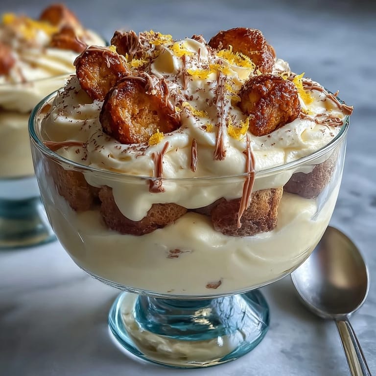 Bright and creamy homemade limoncello tiramisu cups featuring mascarpone filling, soaked ladyfingers, and fresh lemon zest—perfect for individual servings.