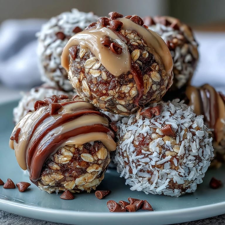 Bite-sized energy balls with oats and chocolate chips, perfect for halftime or post-game recovery.