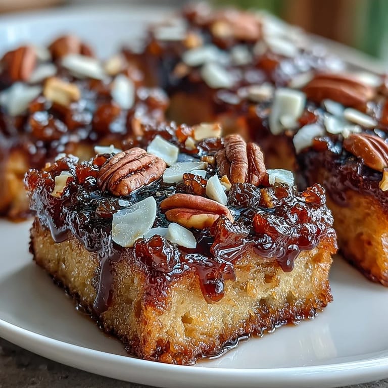 Warm Mexican bread pudding layered with raisins, nuts, and cinnamon syrup, served fresh from the oven.
