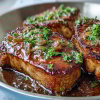 Plump sea scallops seared golden and bathed in a fragrant lemon butter sauce, garnished with fresh parsley.